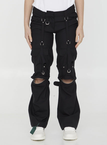 Off White Cargo Pants - Ellie Belle