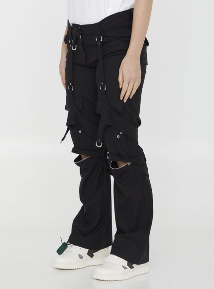 Off White Cargo Pants - Ellie Belle