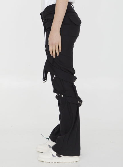 Off White Cargo Pants - Ellie Belle