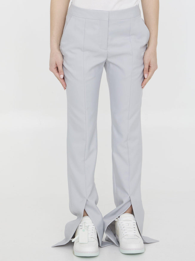 Off White Corporate Tech Pants - Ellie Belle