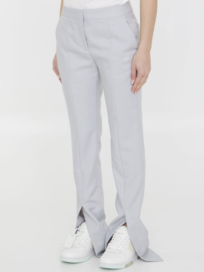 Off White Corporate Tech Pants - Ellie Belle