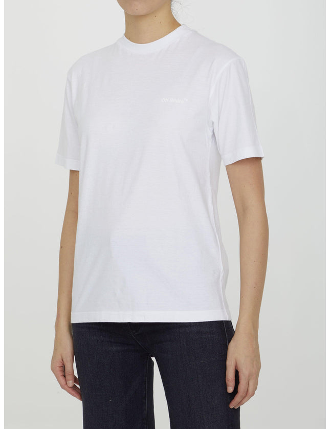 Off White Diag Print T-shirt - Ellie Belle