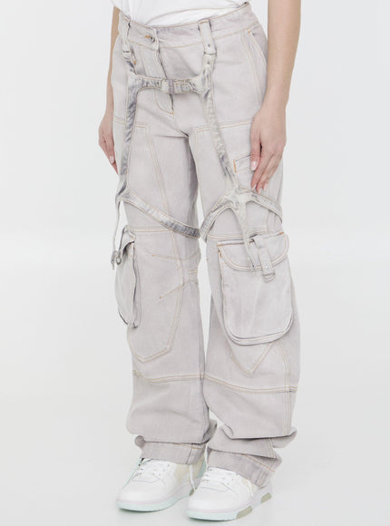 Off White Laundry Cargo Jeans - Ellie Belle