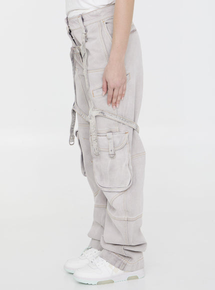 Off White Laundry Cargo Jeans - Ellie Belle