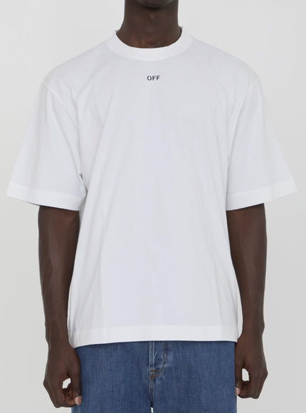 Off White Logo-Print Cotton T-Shirt - Ellie Belle