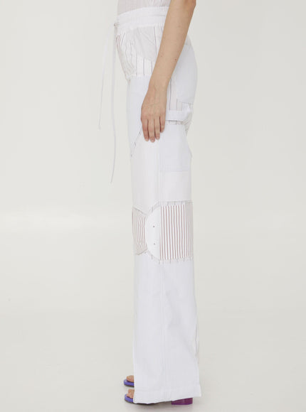 Off White Motorcycle Pants - Ellie Belle