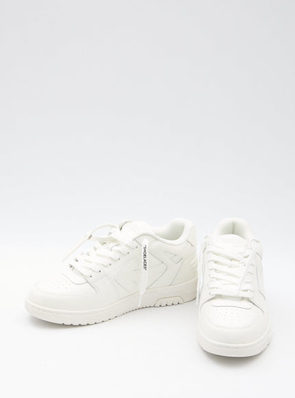 Off White Out Of Office Sneakers In White Leather - Ellie Belle