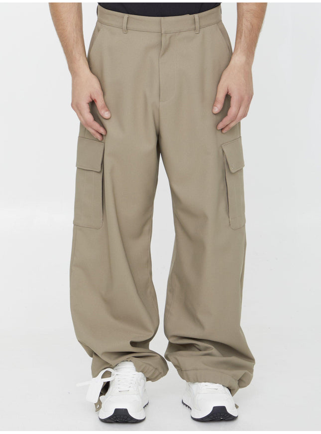 Off White Ow Emb Drill Cargo Pants - Ellie Belle