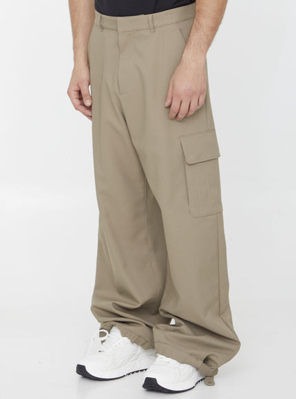 Off White Ow Emb Drill Cargo Pants - Ellie Belle