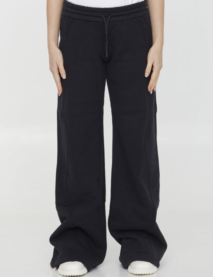 Off White Round Joggers In Cotton Jersey - Ellie Belle