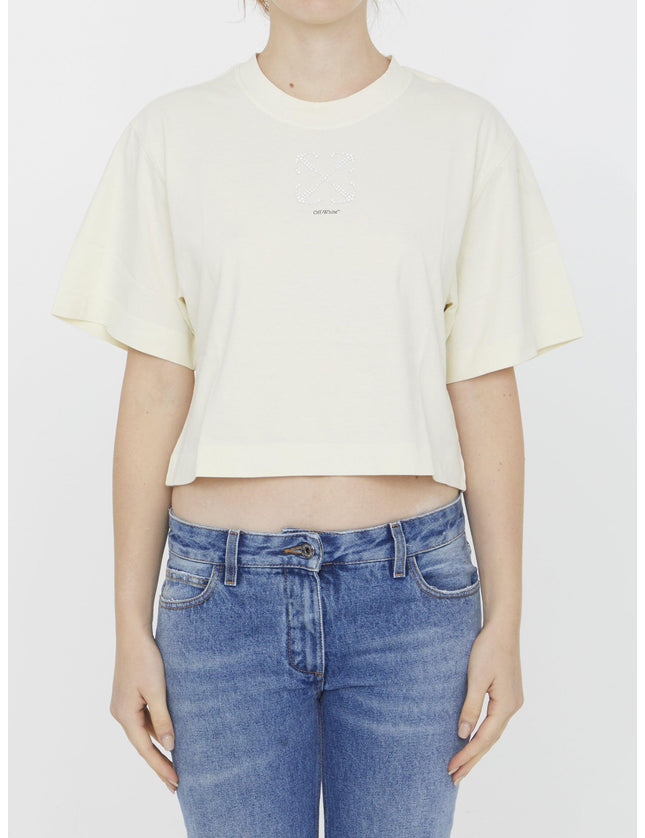 Off White Small Arrow Pearls T-shirt - Ellie Belle