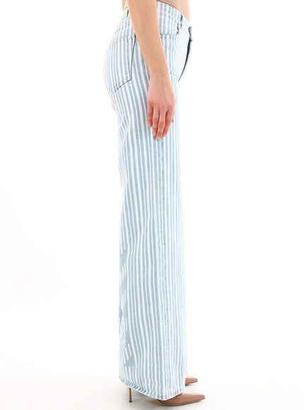 Off White Striped Palazzo Pants - Ellie Belle