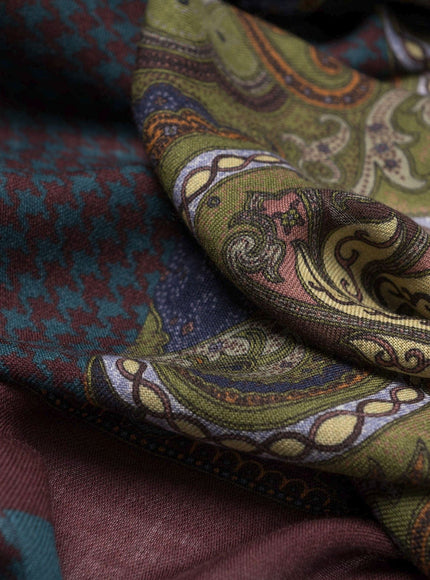 Elizabetta Aosta Wool Scarf in Olive Green