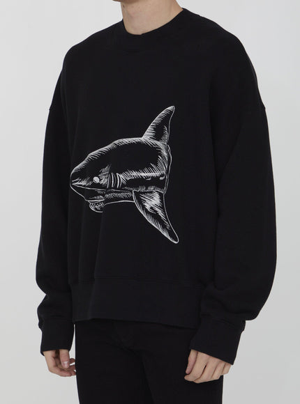Palm Angels Broken Shark Print Sweatshirt - Ellie Belle