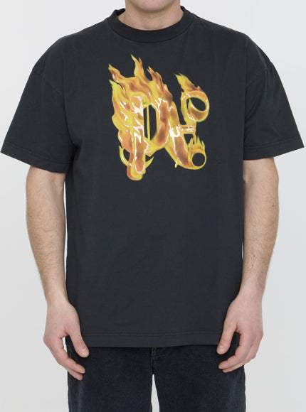 Palm Angels Burning Monogram T-shirt - Ellie Belle