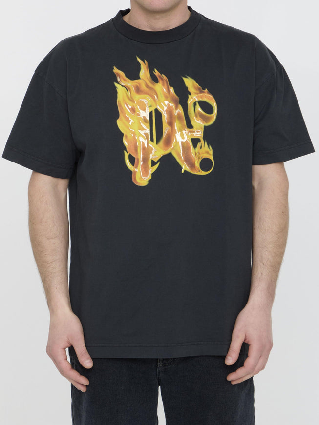 Palm Angels Burning Monogram T-shirt - Ellie Belle