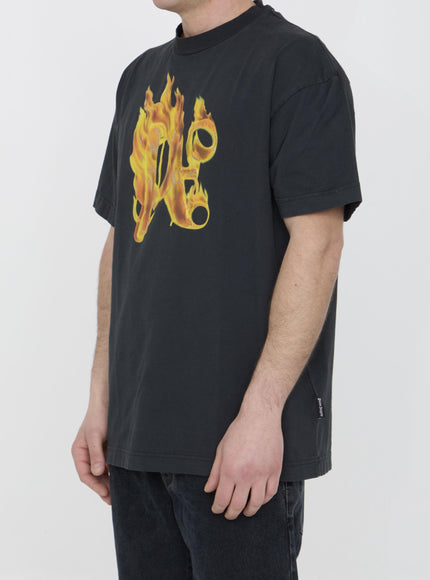 Palm Angels Burning Monogram T-shirt - Ellie Belle