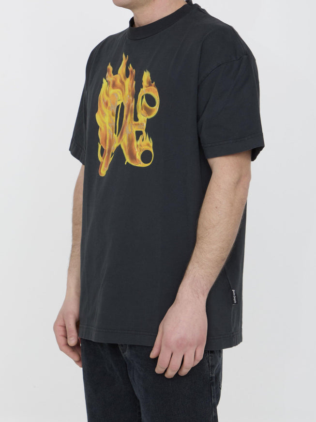 Palm Angels Burning Monogram T-shirt - Ellie Belle