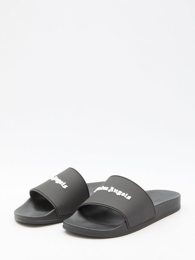 Palm Angels Monogram Rubber Slide Sandals - Ellie Belle