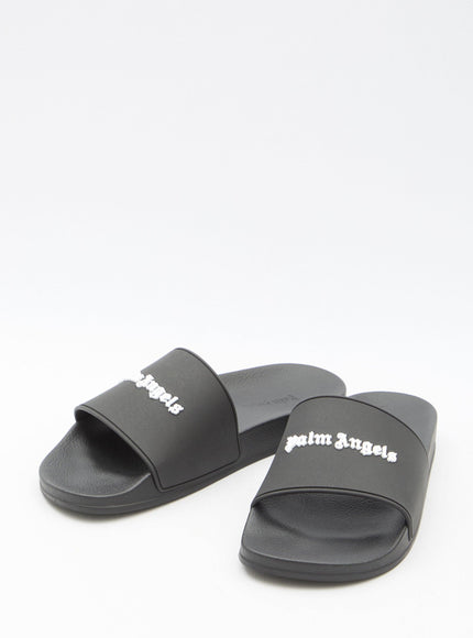 Palm Angels Monogram Rubber Slide Sandals - Ellie Belle