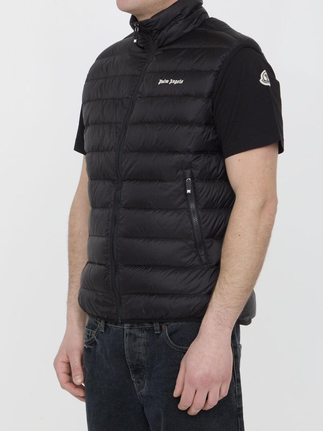 Palm Angels Padded Vest With Logo - Ellie Belle