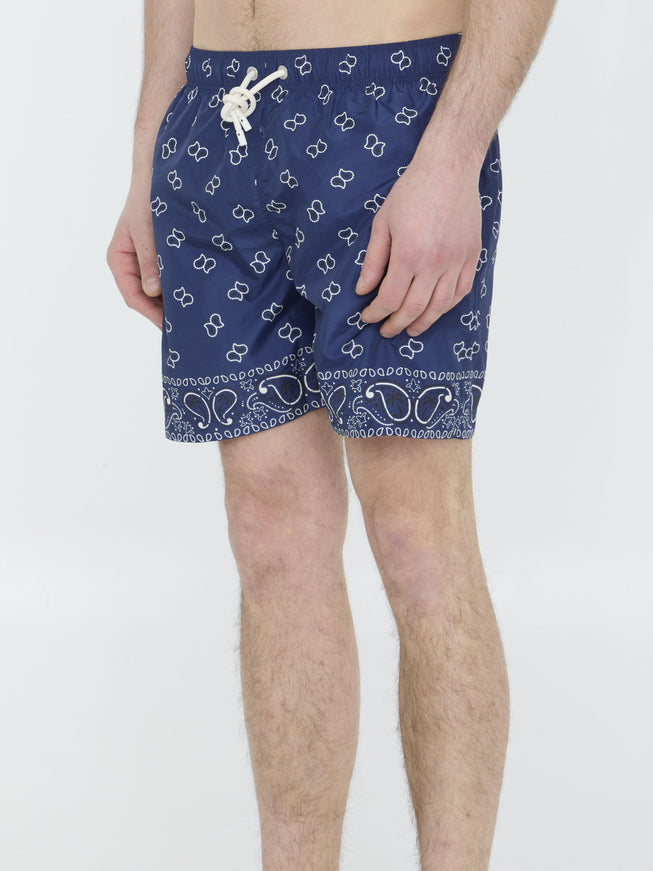 Palm Angels Paisley Print Swim Shorts - Ellie Belle