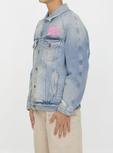 Palm Angels Spray "hunter" Denim Jacket - Ellie Belle