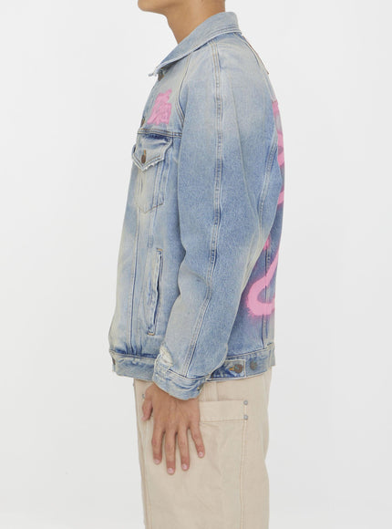 Palm Angels Spray "hunter" Denim Jacket - Ellie Belle