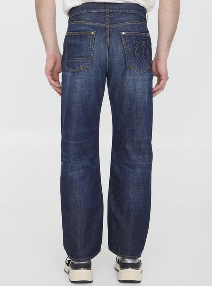 Palm Angels Workwear Monogram Jeans - Ellie Belle