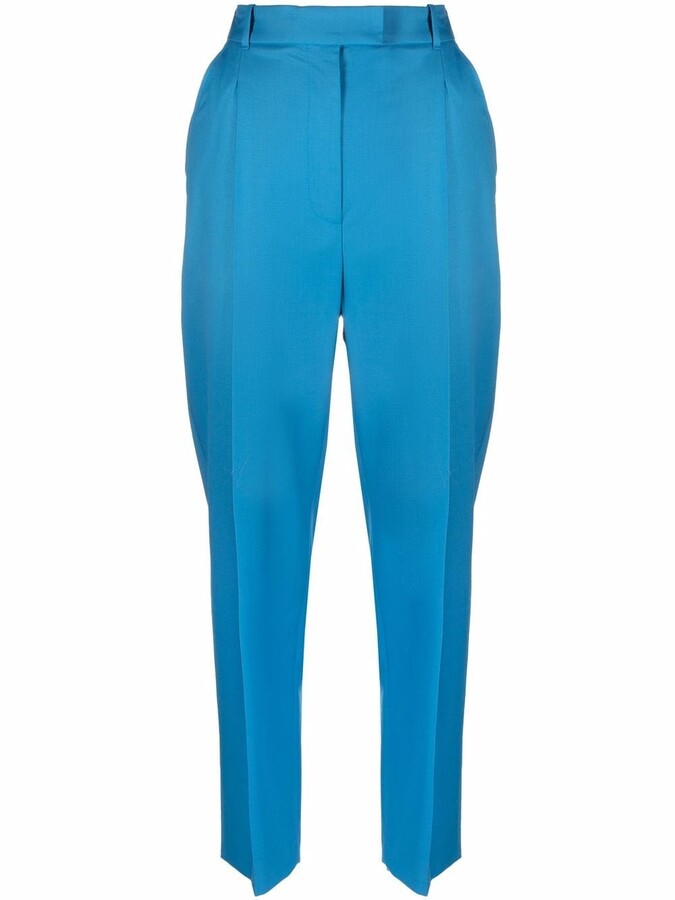 Alexander McQueen Pleat-Detail Tailored Trousers
