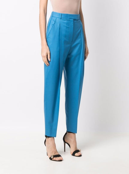 Alexander McQueen Pleat-Detail Tailored Trousers