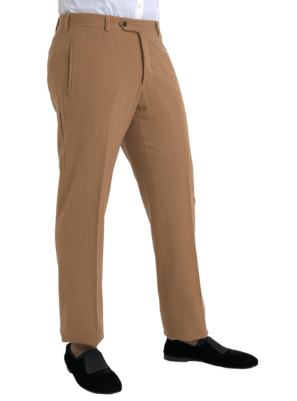 Prada Beige Cashmere Men's Straight Fit Pants - Ellie Belle