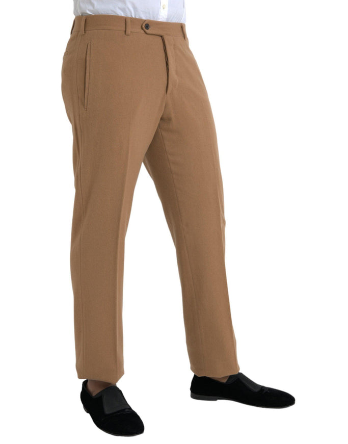 Prada Beige Cashmere Men's Straight Fit Pants - Ellie Belle