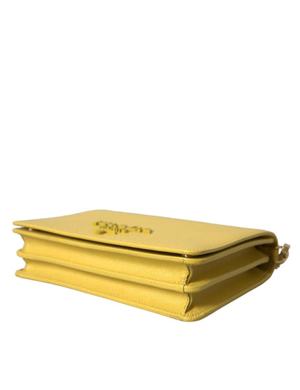 Prada Yellow Saffiano Leather Shoulder Bag - Ellie Belle