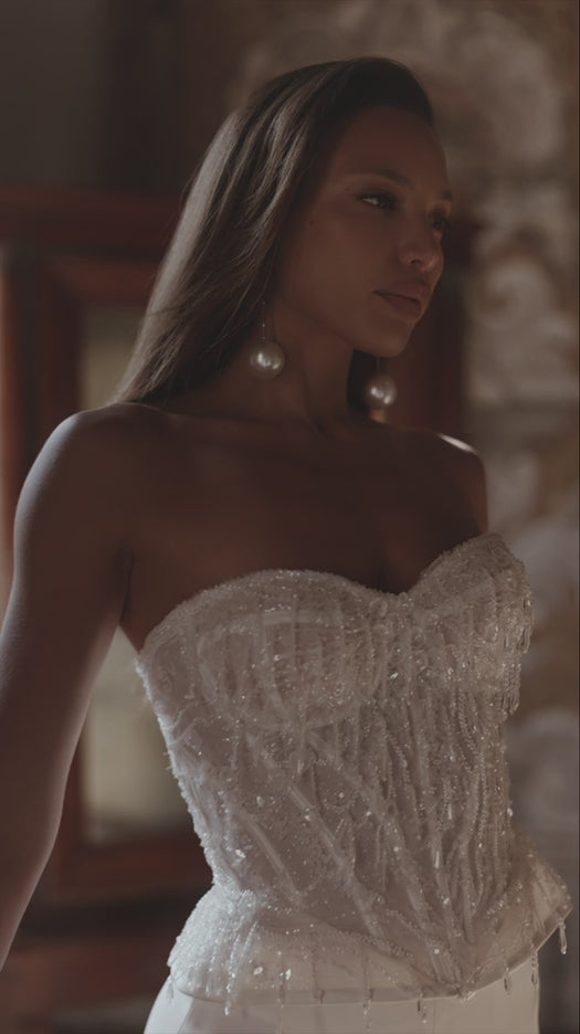 Emmalise Bridal Corset Two-Piece Set