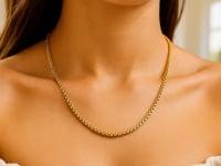 14k Yellow Gold Solid Round Box Chain 3.6 mm