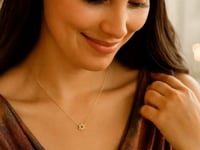 Collier étoile de David en or jaune 14 carats