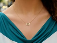Collier Cancer en or jaune 14 carats