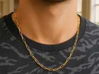 14K Yellow Gold Paperclip Chain (4.0mm)