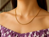 14k Yellow Gold Bead Chain 2.5mm