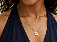 Collier Scorpion en or jaune 14 carats