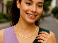 Collier Omega en or jaune 14 carats