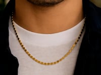 2.2mm 14k Yellow Gold Oval Mirror Chain