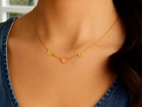 Collier maman en or jaune et rose 14 carats