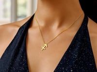Collier Sagittaire en or jaune 14 carats