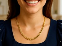 6.0mm 14k Yellow Gold Classic Miami Cuban Solid Chain