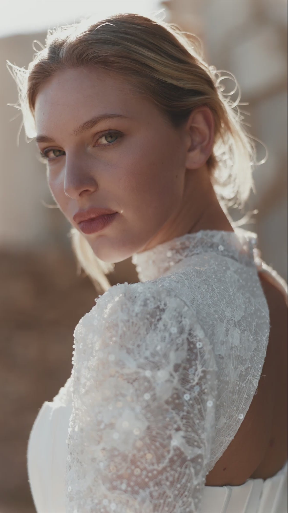 Wolffa Lace Long-Sleeve Mermaid Wedding Dress