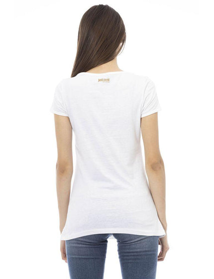 Just Cavalli White Cotton Tops & T-Shirt - Ellie Belle