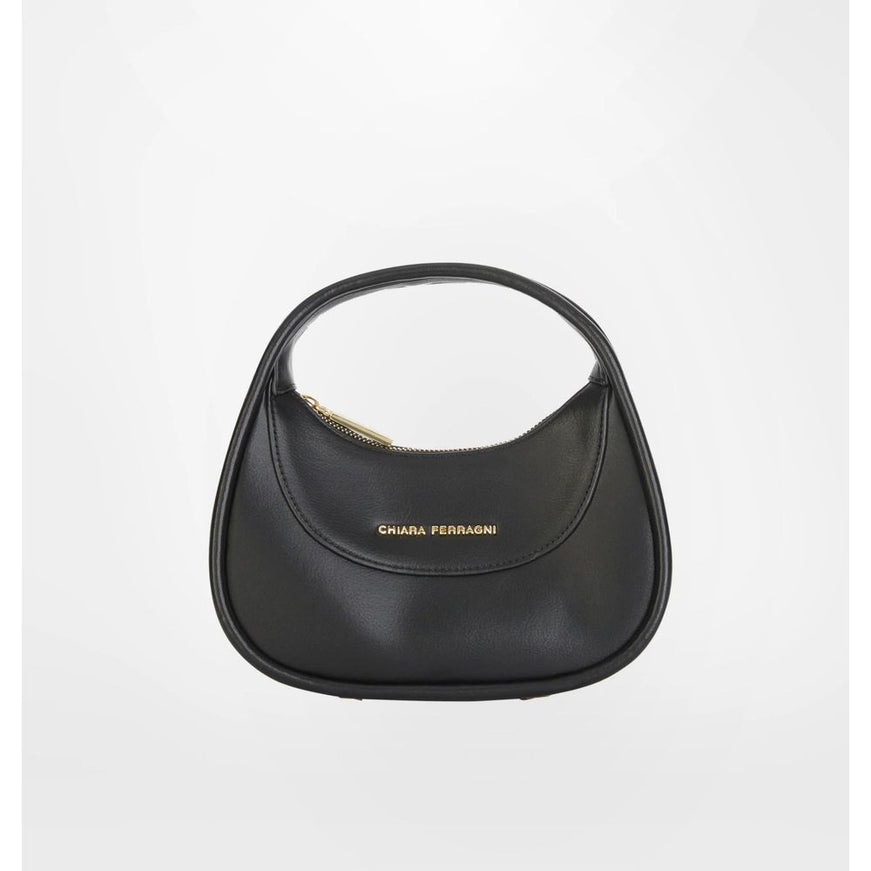 a black handbag on a white background