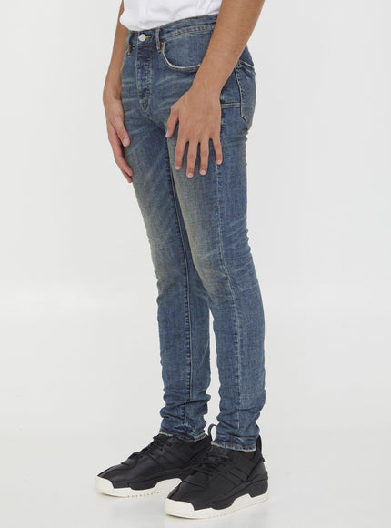 Purple Brand Slim Jeans In Blue Denim - Ellie Belle